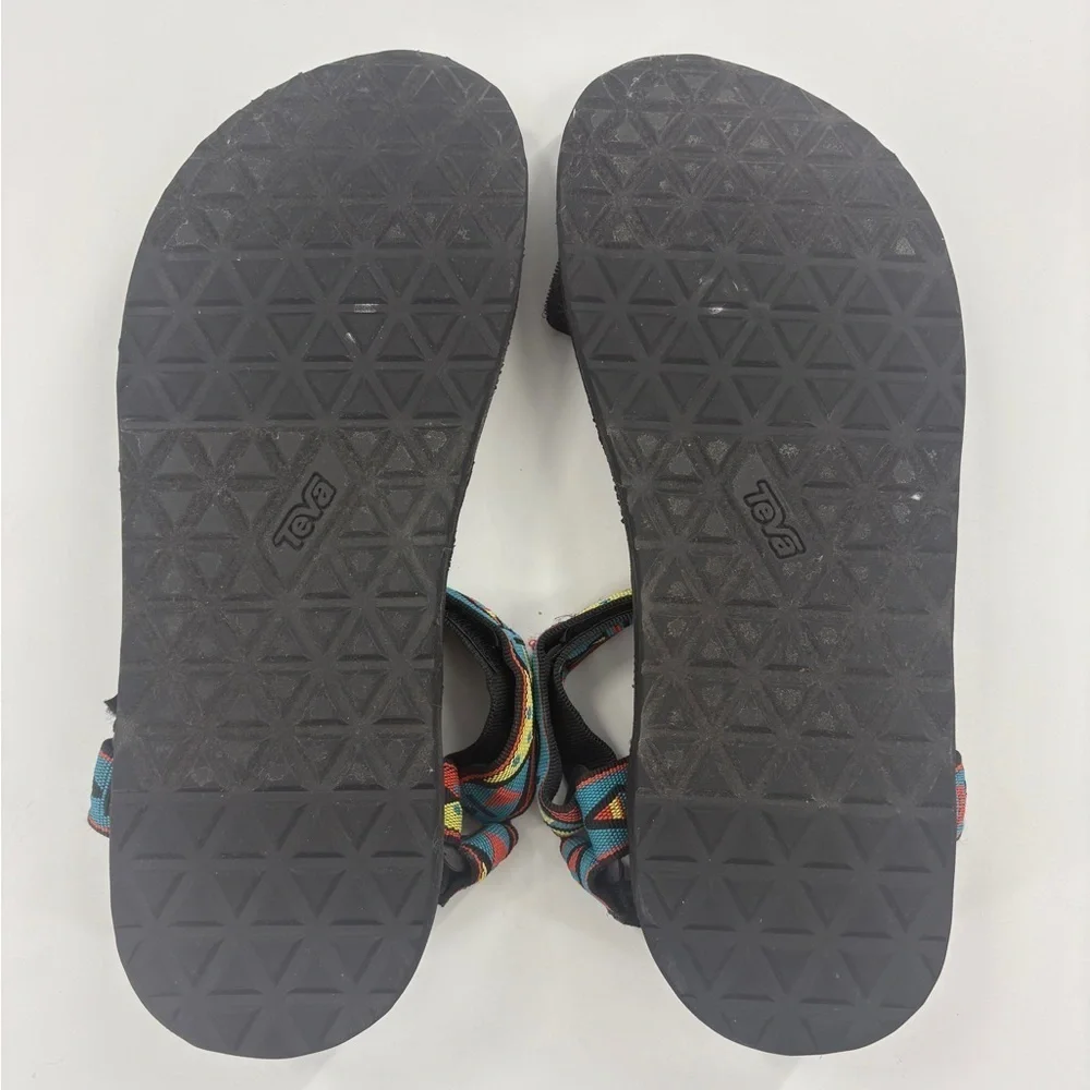 Teva Men's Vibrant Blue and Red Sandals